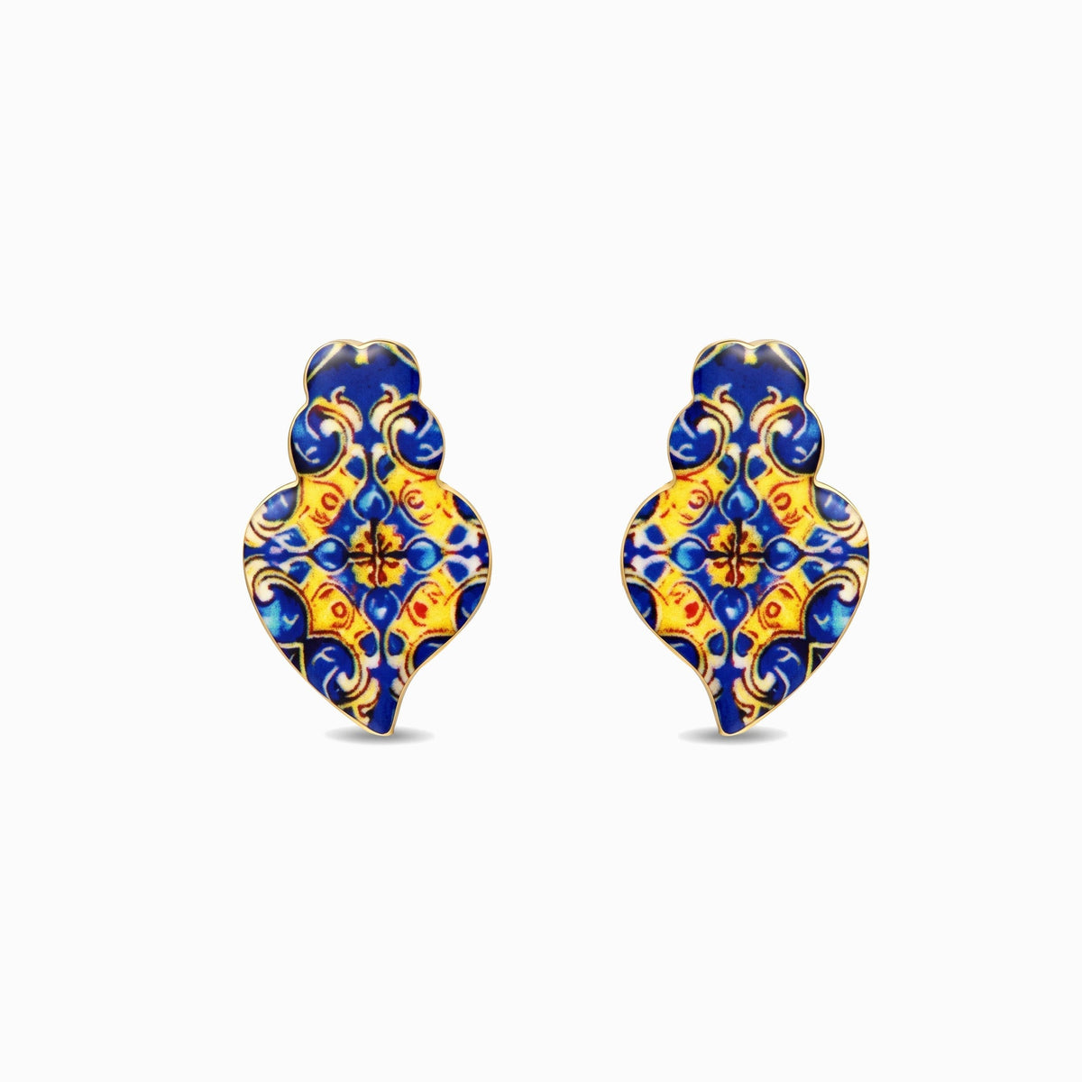 Brincos Coração de Viana em Aço Inoxidável 25x16mm
