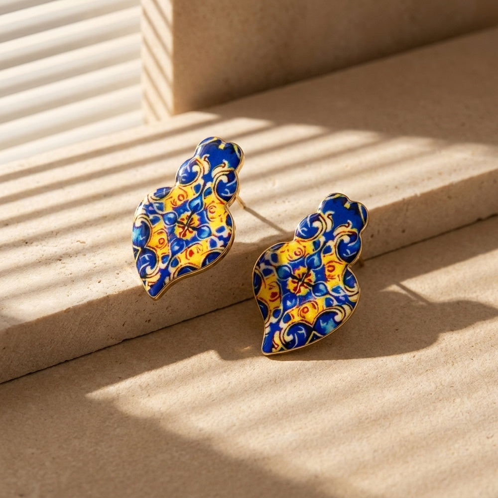 Brincos Coração de Viana em Aço Inoxidável 25x16mm