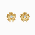 Brincos Flor em Aço Inoxidável 15x15mm