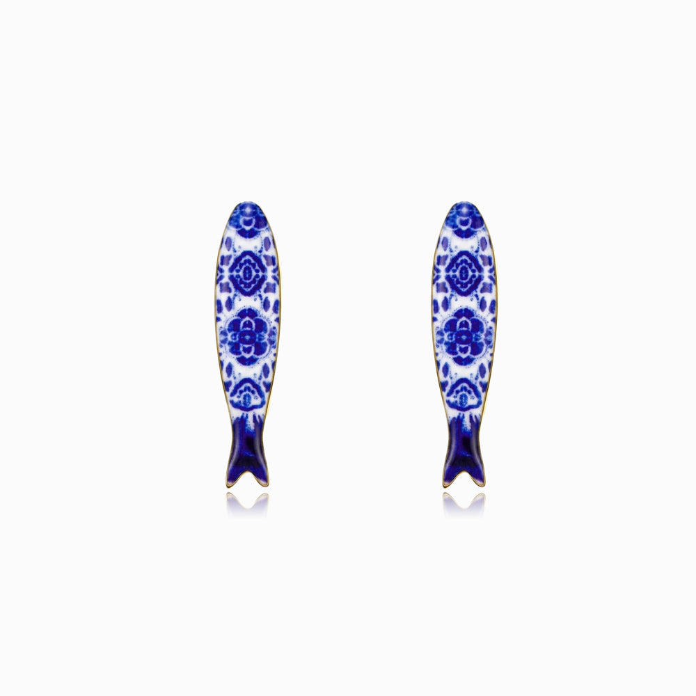 Brincos Sardinha em Aço Inoxidável 21x5mm