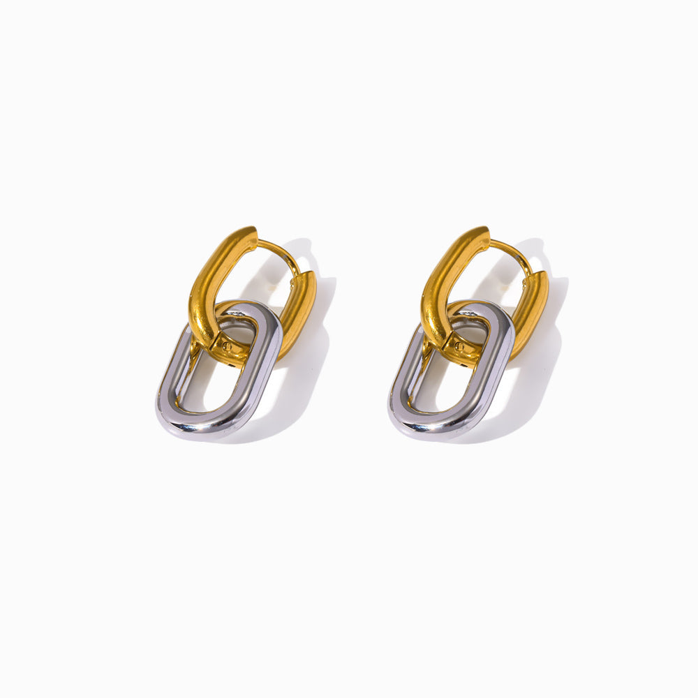 Brincos de Argola em Aço Inoxidável 19x12mm