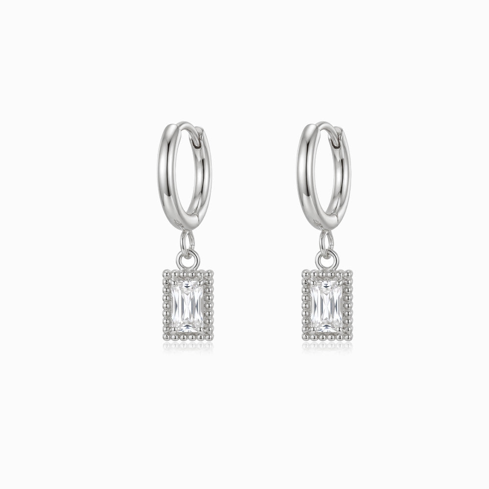 Brincos de Argola com Charms em Aço Inoxidável