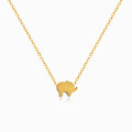 Colar Minimalista Elefante em Aço Inoxidável