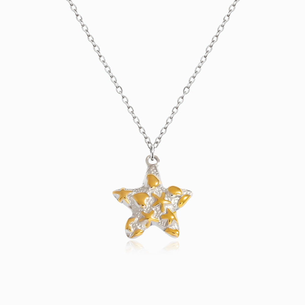 Colar Estrela do Mar em Aço Inoxidável
