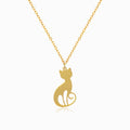 Colar Gato em Aço Inoxidável