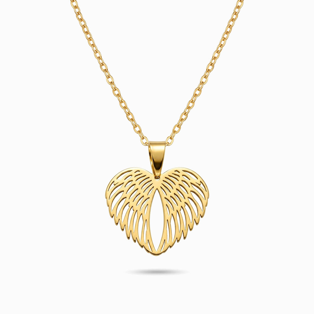 Colar Asa de Anjo em Aço Inoxidável
