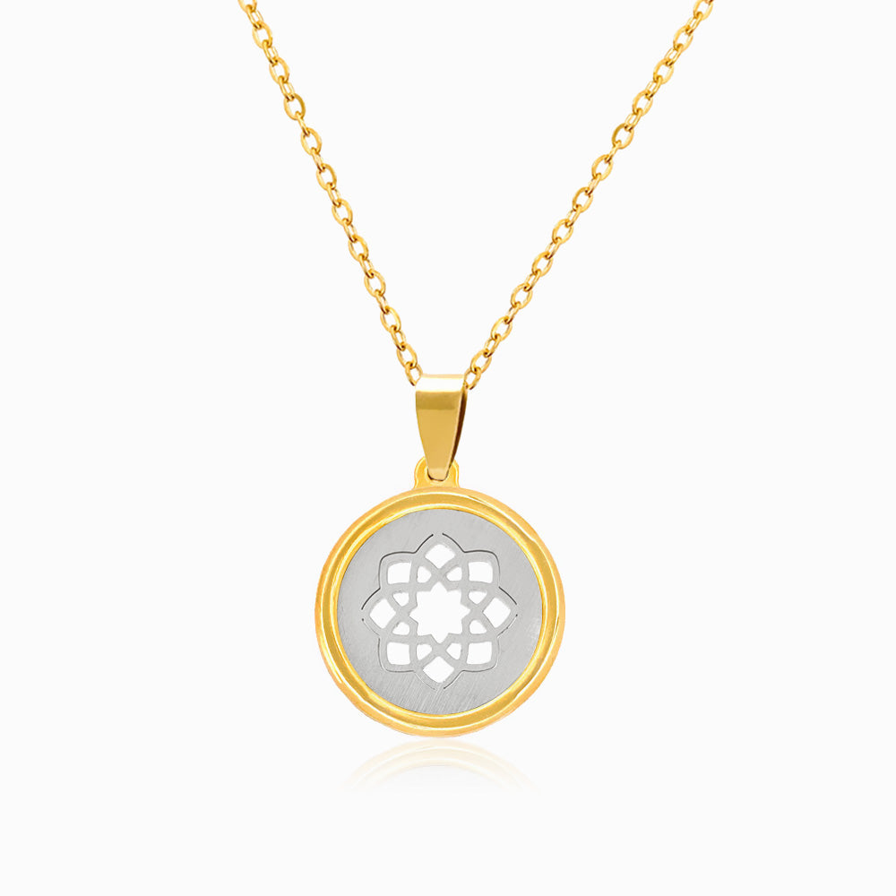 Colar Flor de Lótus - Aço Inoxidável