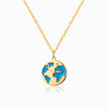 Colar Mundo em Aço Inoxidável