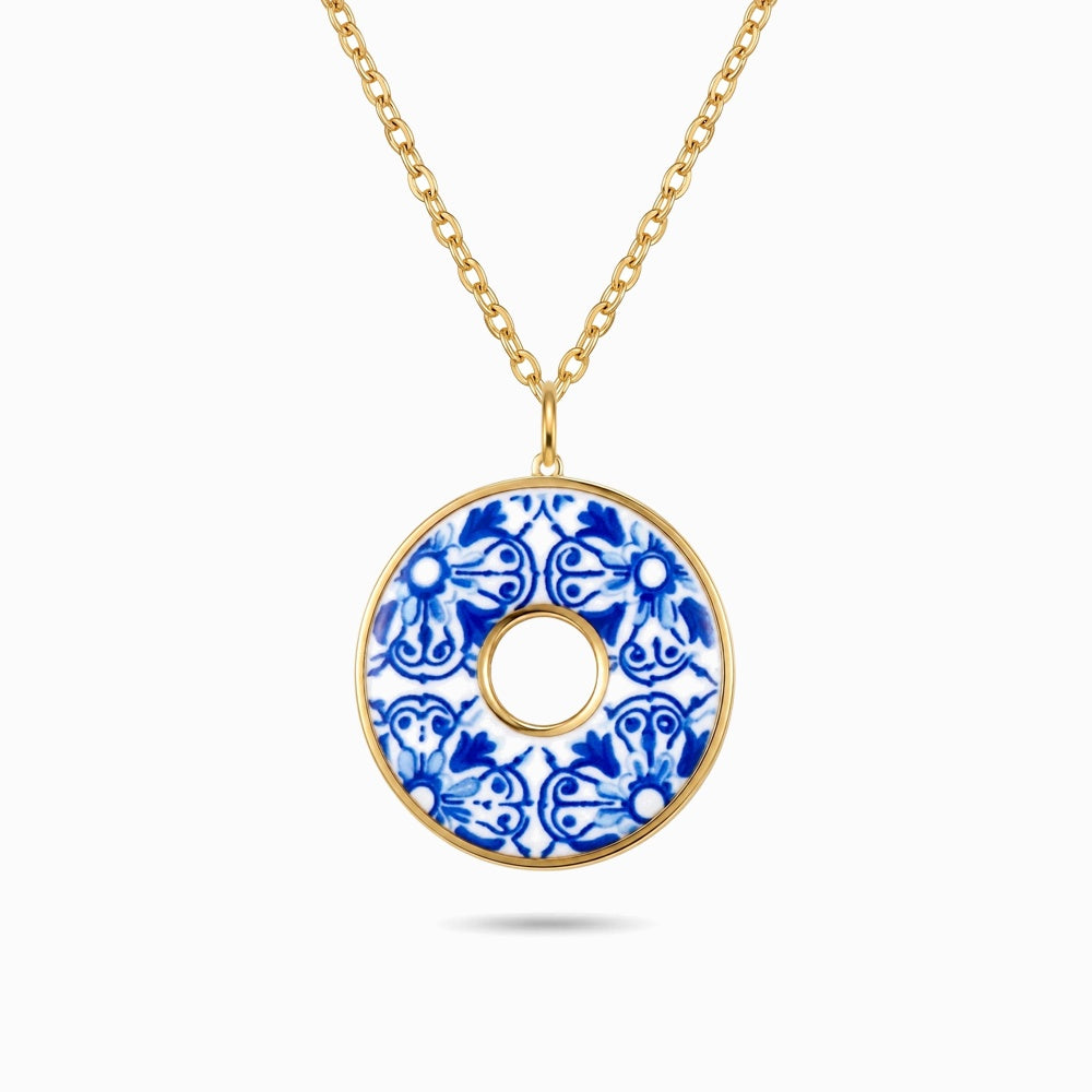 Colar Tradicional Azulejo em Aço Inoxidável