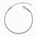 Pulseira Torcida 3mm em Aço Inoxidável