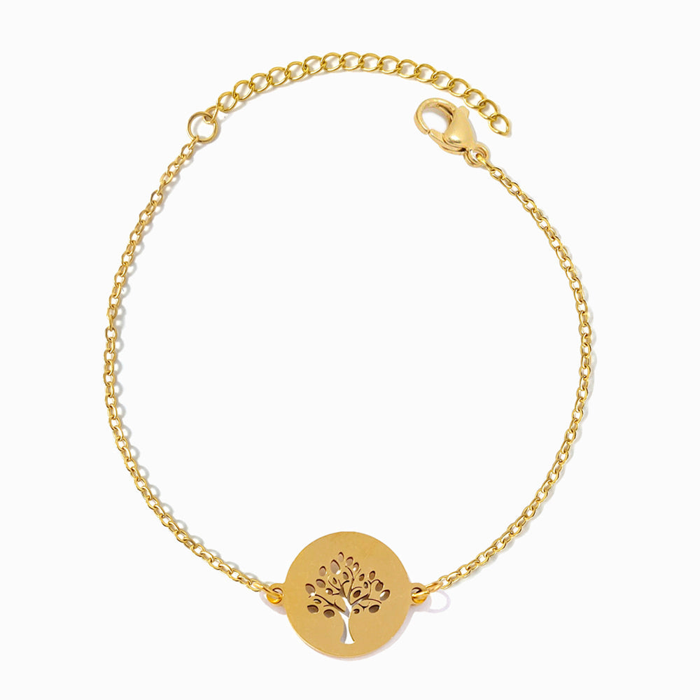 Pulseira Árvore da Vida em Aço Inoxidável