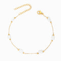 Pulseira com Pérolas Barrocas em Aço Inoxidável