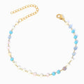 Pulseira com Cristal Mix em Aço Inoxidável