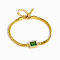 Pulseira com Zircónia em Aço Inoxidável