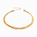 Pulseira Dupla em Aço Inoxidável 18+3cm