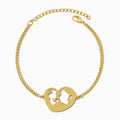 Pulseira Mãe e Filho Amor Eterno em Aço Inoxidável