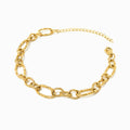 Pulseira Elo com Detalhes em Aço Inoxidável