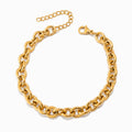 Pulseira de Corrente em Aço Inoxidável